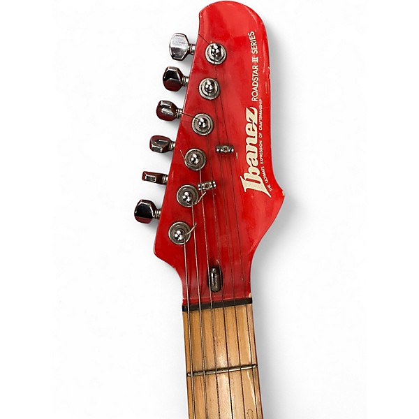 Used Ibanez ROADSTAR II SERIES Candy Apple Red Solid Body Electric Guitar
