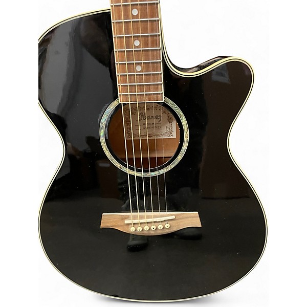 Used Ibanez AEG10E(ELECTRONICS DONT WORK) Black Acoustic Guitar