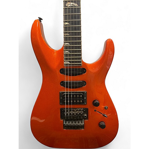 Used Kramer SM1 HSS Metallic Orange Solid Body Electric Guitar