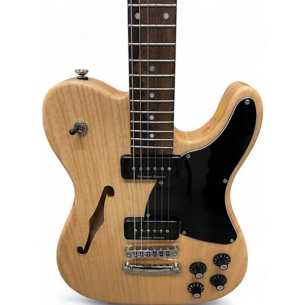 Used Fender Jim Adkins JA-90 Telecaster Thinline Natural Hollow Body Electric Guitar