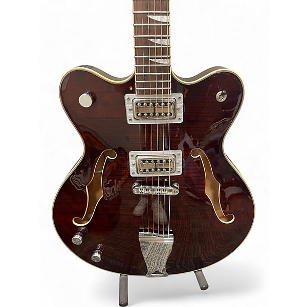 Used Eastwood Classic 6 Wine Red Hollow Body Electric Guitar