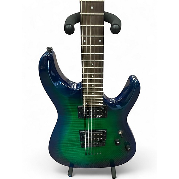 Used Schecter Guitar Research C6 ELITE Trans Green Solid Body Electric Guitar