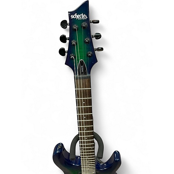 Used Schecter Guitar Research C6 ELITE Trans Green Solid Body Electric Guitar