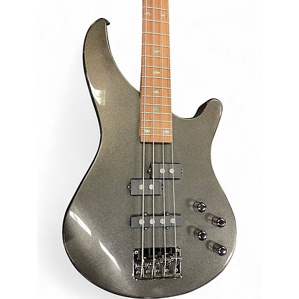 Used Mitchell MB200 Gunmetal Gray Electric Bass Guitar