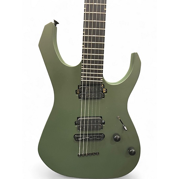 Used Guerilla M6 Green Solid Body Electric Guitar