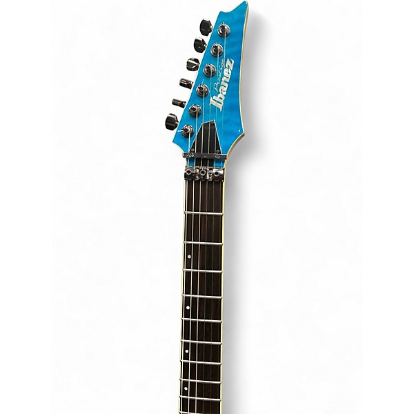 Used Ibanez Prestige S6570Q Blue Solid Body Electric Guitar