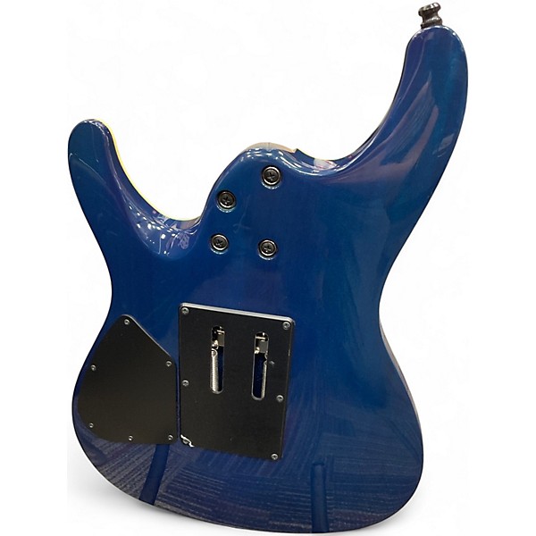 Used Ibanez Prestige S6570Q Blue Solid Body Electric Guitar