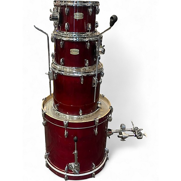 Used Yamaha 4 Piece Stage Custom KIT Red Drum Kit