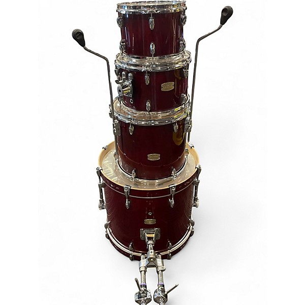 Used Yamaha 4 Piece Stage Custom KIT Red Drum Kit