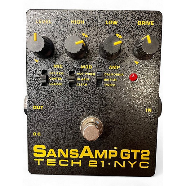 Used Tech 21 Sansamp GT2 Tube Amp Emulator Effect Pedal