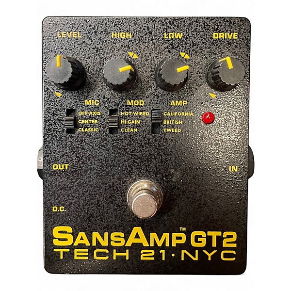 Used Tech 21 Sansamp GT2 Tube Amp Emulator Effect Pedal