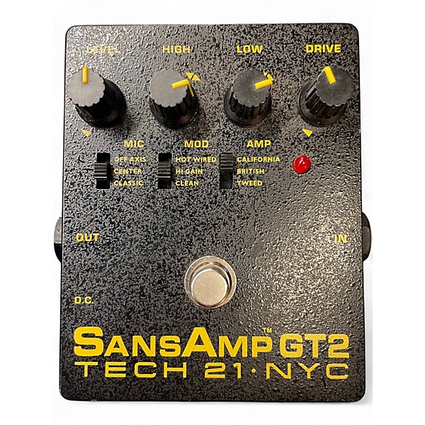 Used Tech 21 Sansamp GT2 Tube Amp Emulator Effect Pedal