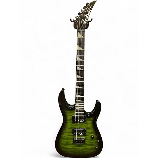Used Jackson Js32q Green Solid Body Electric Guitar