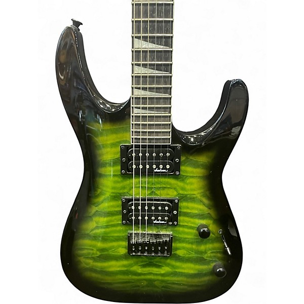 Used Jackson Js32q Green Solid Body Electric Guitar