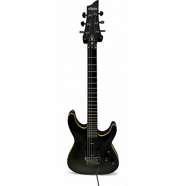 Used Schecter Guitar Research DEMON 6 FR Flat Black Solid Body Electric Guitar
