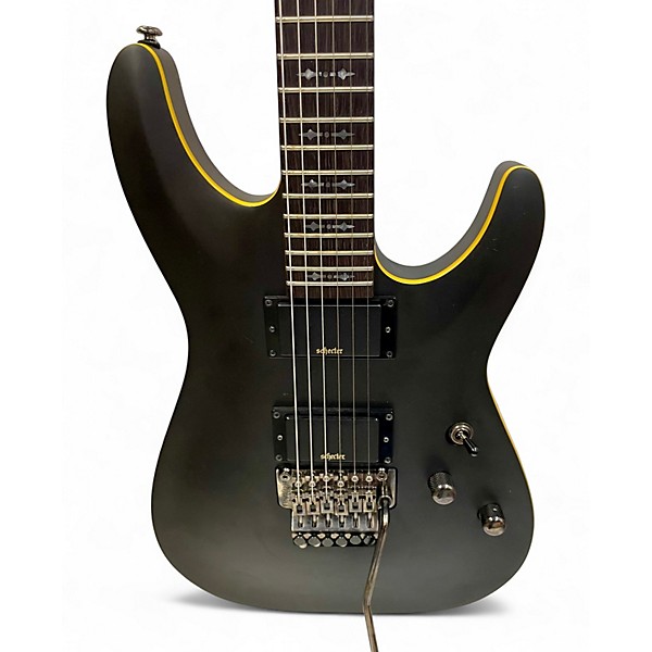 Used Schecter Guitar Research DEMON 6 FR Flat Black Solid Body Electric Guitar