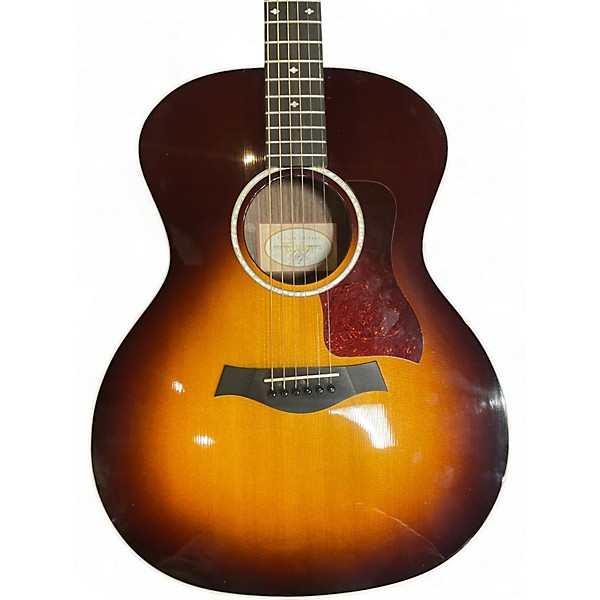 Used Taylor 214E SB DLX 3 Tone Sunburst Acoustic Electric Guitar