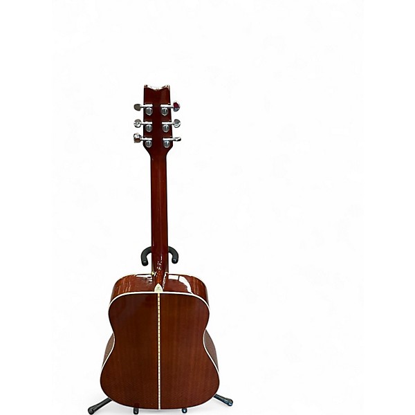Used Washburn d100dlmk Natural Acoustic Guitar