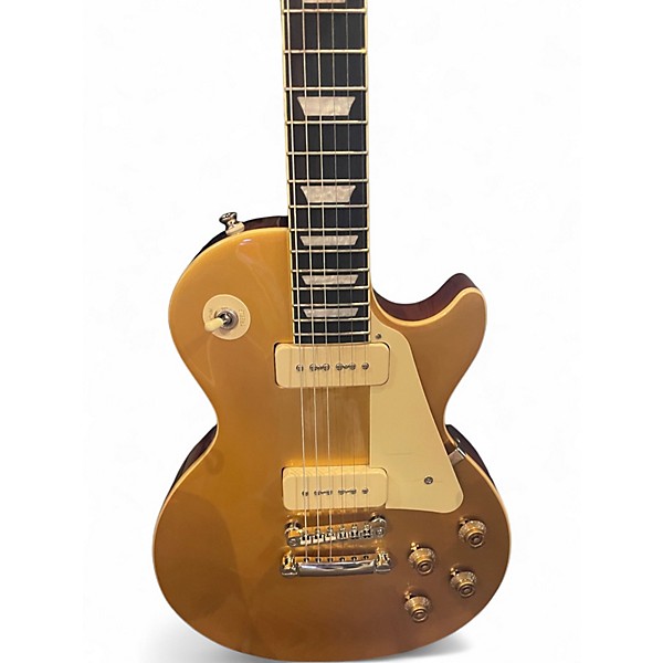 Used Epiphone Les Paul Standard 1950s P90 Limited Edition Metallic Gold Solid Body Electric Guitar