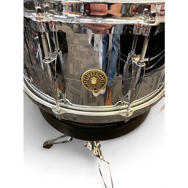 Used Gretsch Drums 14in USA CUSTOM Chrome Silver Drum