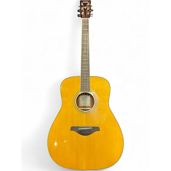 Used Yamaha FGTA Natural Acoustic Electric Guitar