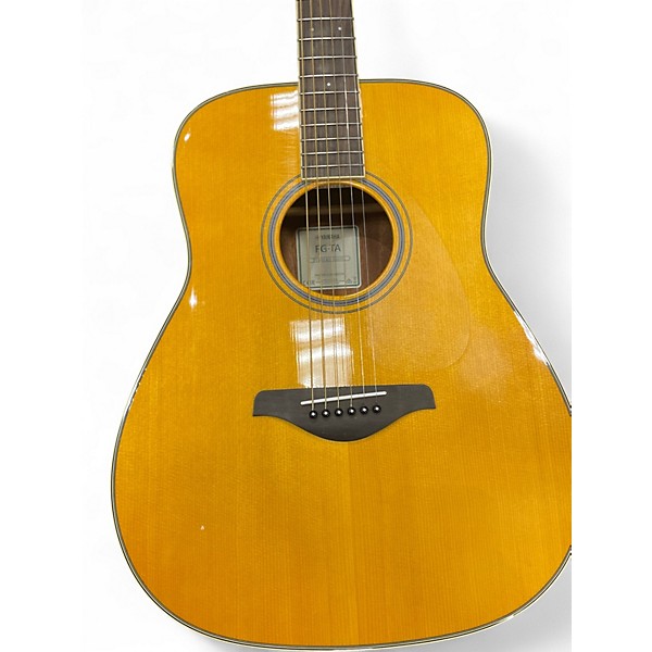 Used Yamaha FGTA Natural Acoustic Electric Guitar