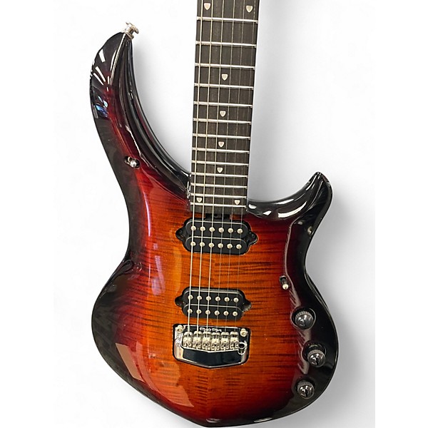 Used Ernie Ball Music Man Majesty Tiger Eye Solid Body Electric Guitar