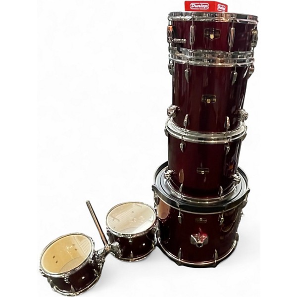 Used TAMA 6 Piece Imperialstar Red Drum Kit