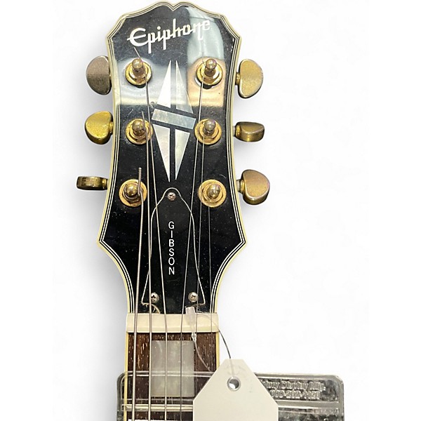 Used Epiphone Les Paul Custom Alpine White Solid Body Electric Guitar