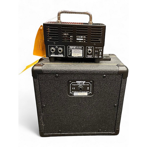 Used Orange Amplifiers Orange Micro Dark 20-Watt Tube Hybrid Guitar Amp Head W/ PPC108 Guitar Stack