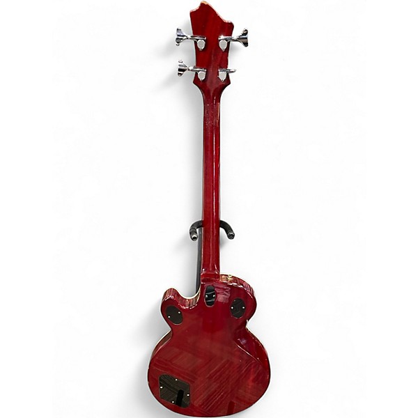 Vintage 1980s Hagstrom Standard Swede Trans Red Solid Body Electric Guitar