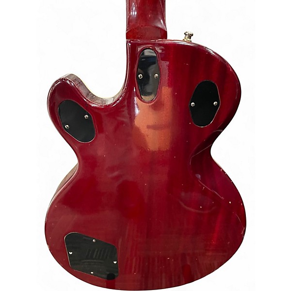 Vintage 1980s Hagstrom Standard Swede Trans Red Solid Body Electric Guitar