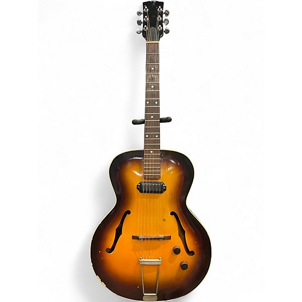 Vintage 1950s Archtop VINTAGE 2 Color Sunburst Acoustic Electric Guitar