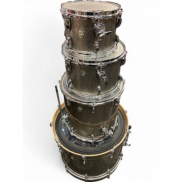 Used Ludwig 4 Piece Keystone X Silver Sparkle Drum Kit