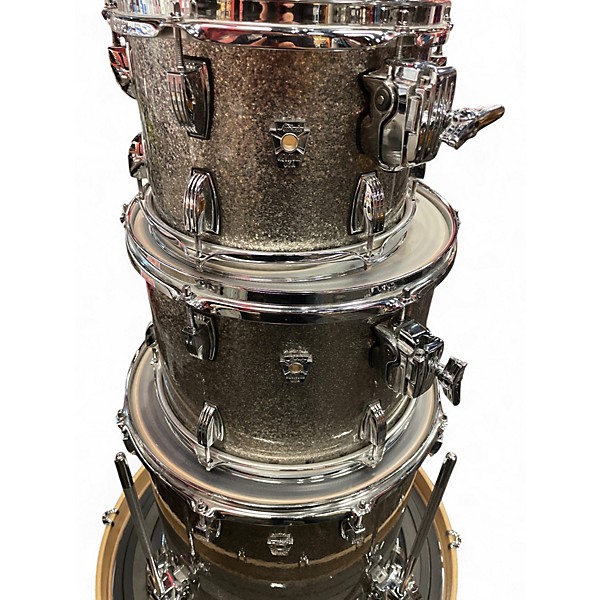 Used Ludwig 4 Piece Keystone X Silver Sparkle Drum Kit