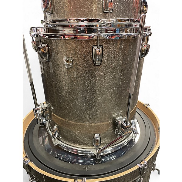 Used Ludwig 4 Piece Keystone X Silver Sparkle Drum Kit