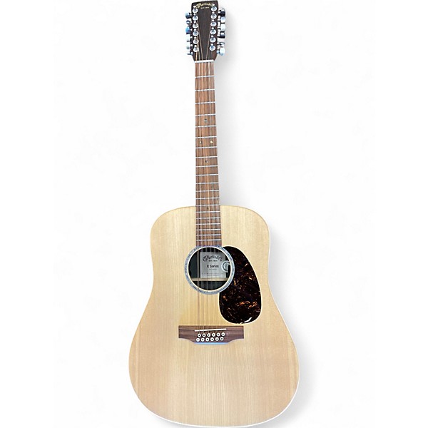 Used Martin DX2E Rosewood HPL 12 String Natural 12 String Acoustic Electric Guitar