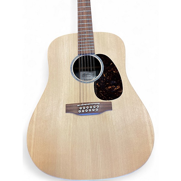 Used Martin DX2E Rosewood HPL 12 String Natural 12 String Acoustic Electric Guitar