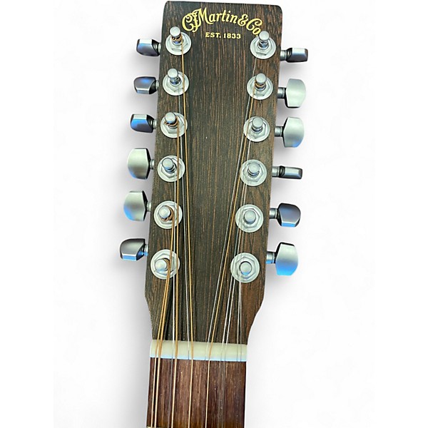 Used Martin DX2E Rosewood HPL 12 String Natural 12 String Acoustic Electric Guitar