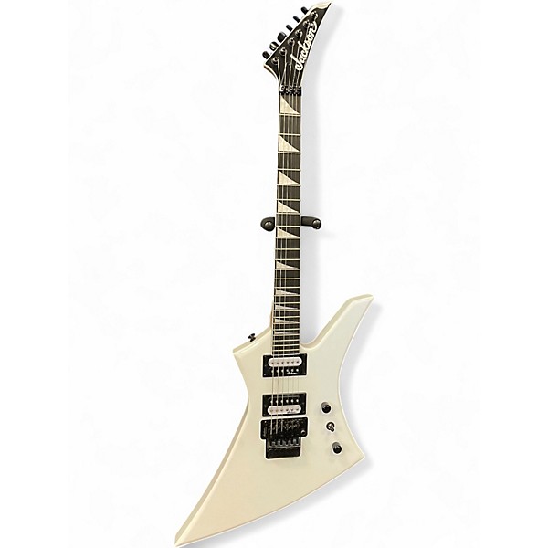 Used Jackson JS32T Kelly W/ MOLDED CASE White Solid Body Electric Guitar