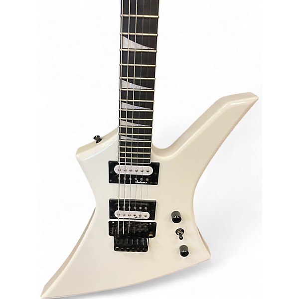 Used Jackson JS32T Kelly W/ MOLDED CASE White Solid Body Electric Guitar