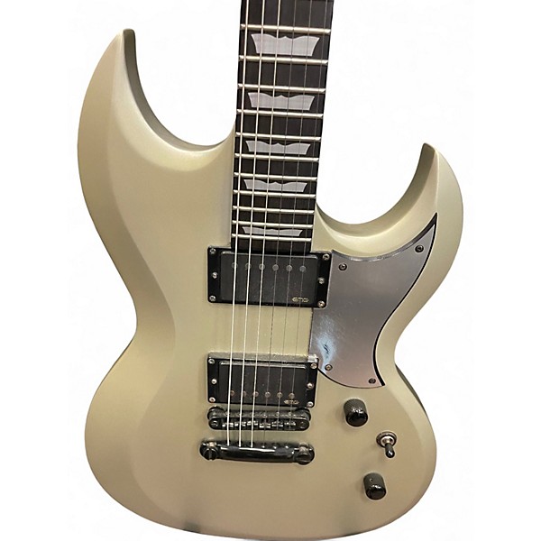 Used Schecter Guitar Research SII Platinum Silver Solid Body Electric Guitar