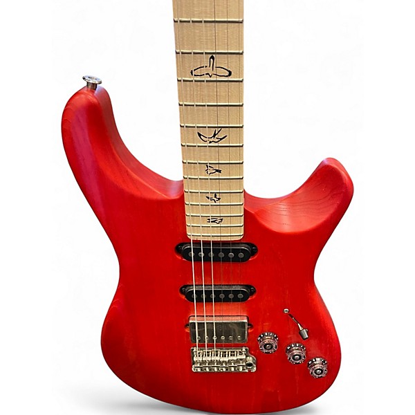 Used PRS FIORE Red Solid Body Electric Guitar