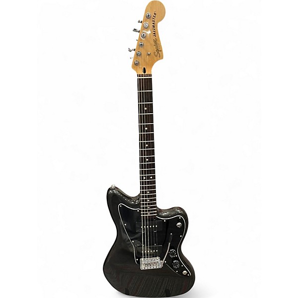 Used Squier Affinity Series Jazzmaster Metallic Black Solid Body Electric Guitar