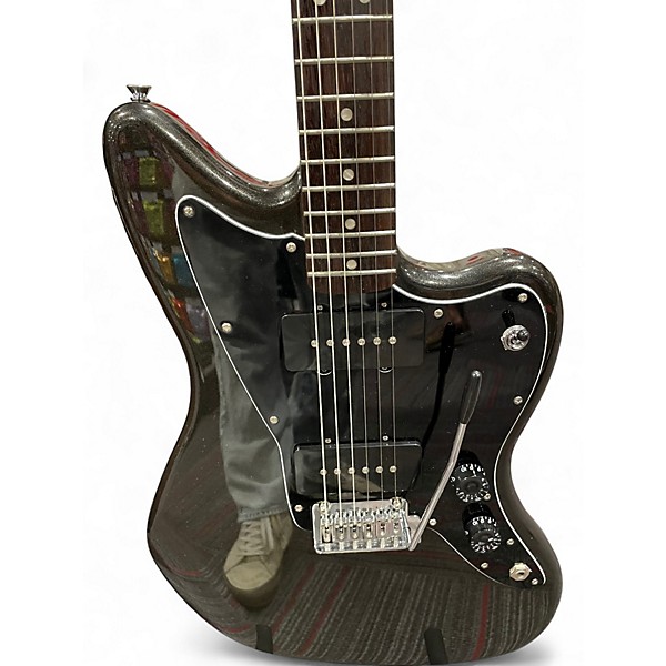 Used Squier Affinity Series Jazzmaster Metallic Black Solid Body Electric Guitar