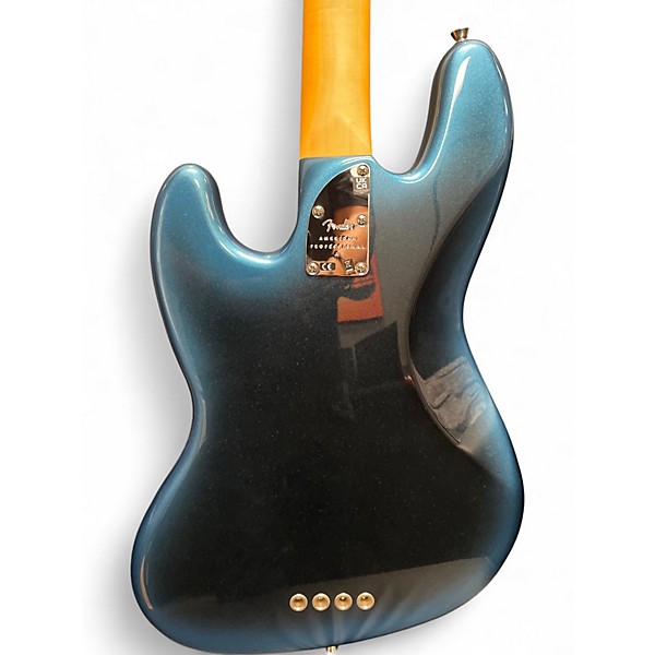 Used Fender American Professional II Jazz Bass Blue Electric Bass Guitar