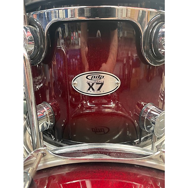 Used PDP by DW 6 Piece X7 Black Cherry Drum Kit