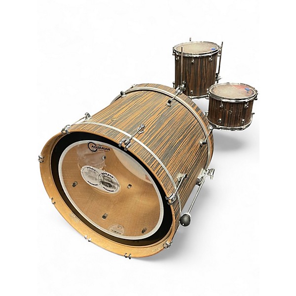 Used Ludwig 3 Piece Signet 105 Ebony Drum Kit