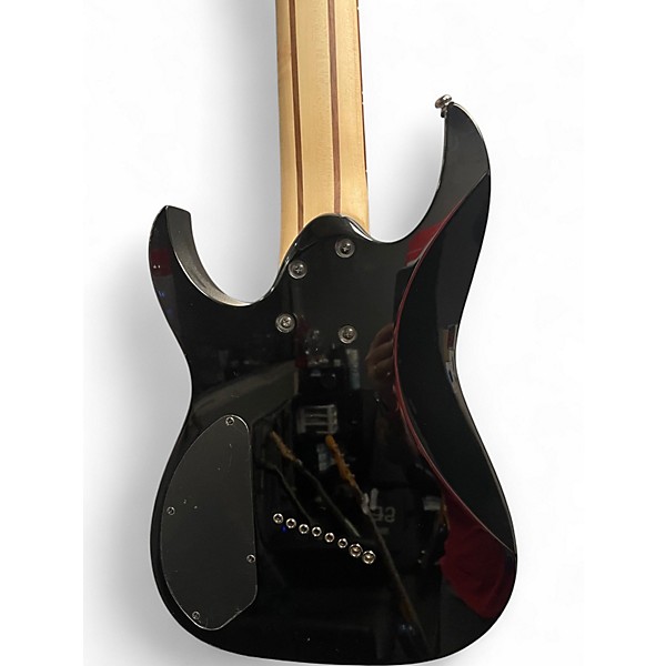 Used Ibanez RGMS8 Black Solid Body Electric Guitar
