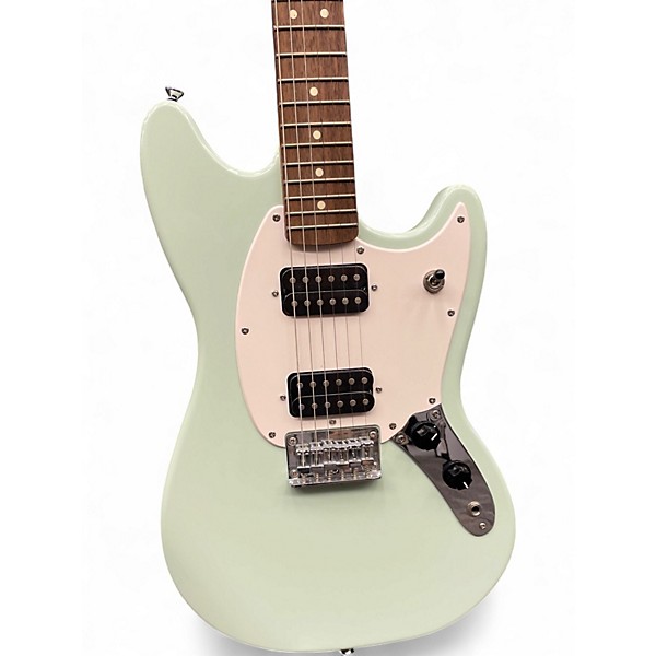 Used Squier Bullet Mustang HH Seafoam Green Solid Body Electric Guitar